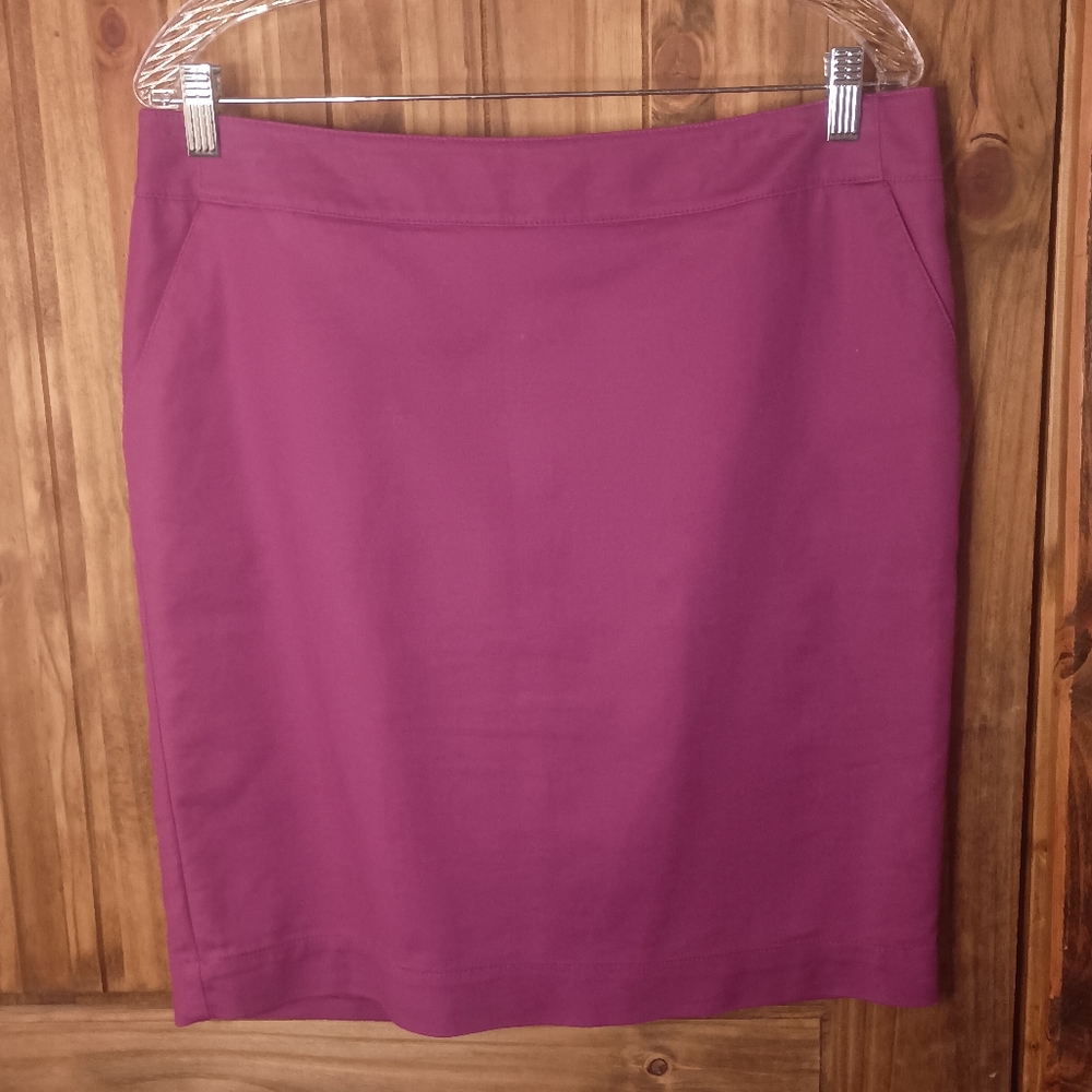 Elegant Purple Pencil Skirt